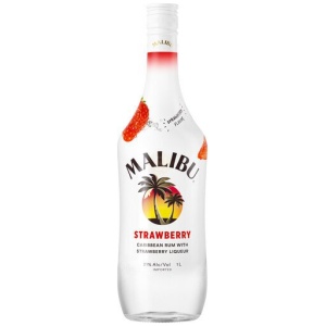Malibu Caribbean Rum with Strawberry Flavored Liqueur