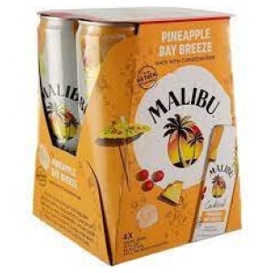 Malibu Pineapple Bay Breeze RTD Cocktail Cans